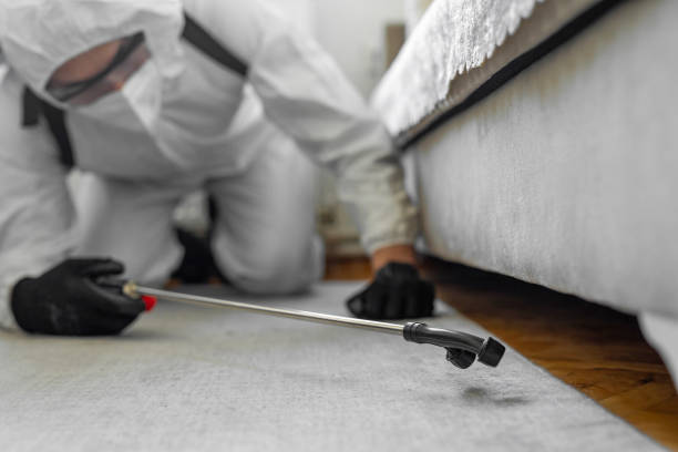 Professional Mosquito Control technician working in Sumner, IL